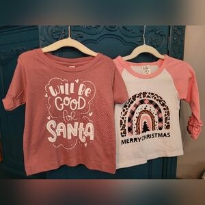 NWT Bundle Girl Christmas Shirts